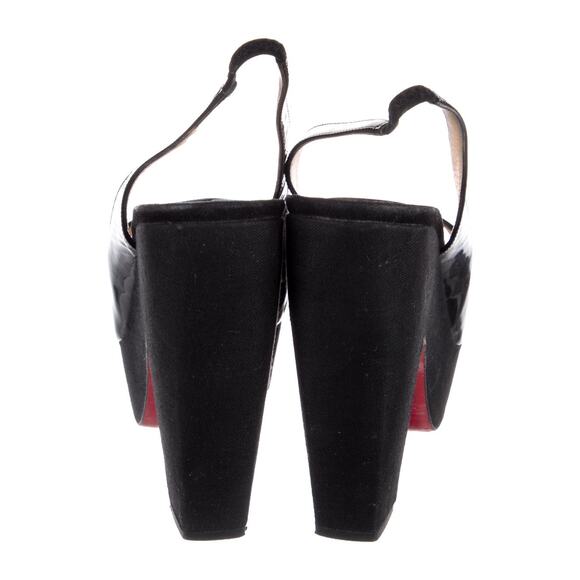 ❤️Christian Louboutin Patent Leather Slingback Heels❤️ - Picture 4 of 5